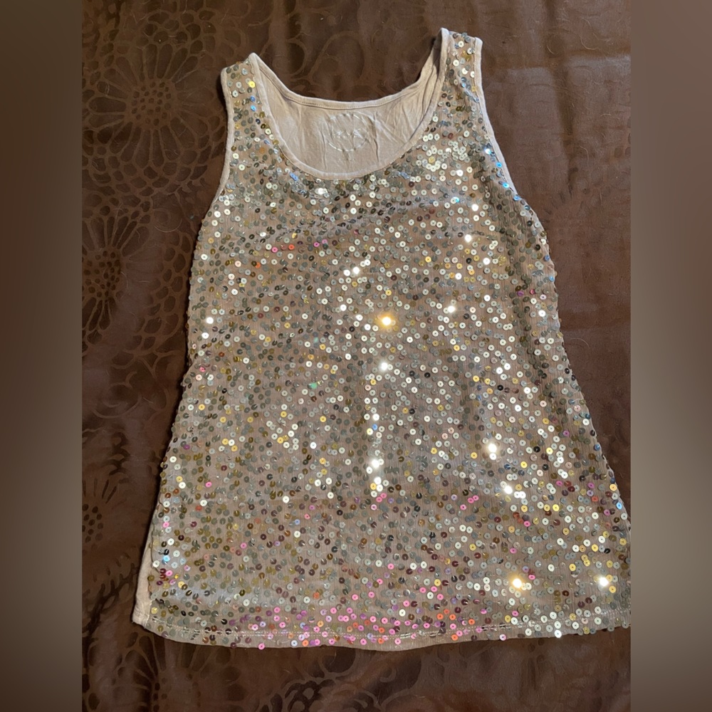 INC sequined tank top, XL